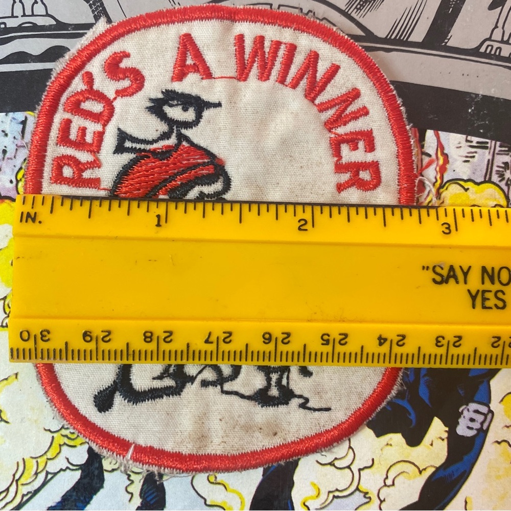 Vintage Snoopy Woodstock Reds a Winner Cheesecloth Backed Patch - Picture 6 of 10